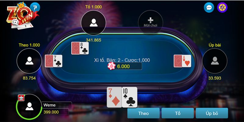 Chơi Bài Xì Tố Online Tại Zowin Trí Tuệ, Kiếm Thưởng Cực Chất